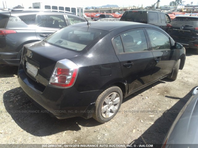 3N1AB61E38L613453 - 2008 NISSAN SENTRA 2.0/2.0S/2.0SL BLACK photo 4