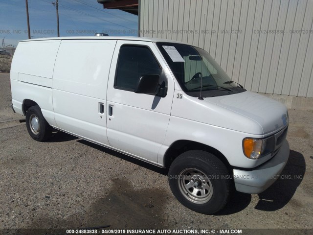 1FTRE1423XHC20710 - 1999 FORD ECONOLINE E150 VAN WHITE photo 1