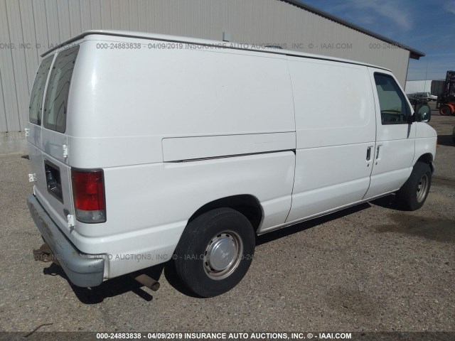 1FTRE1423XHC20710 - 1999 FORD ECONOLINE E150 VAN WHITE photo 4