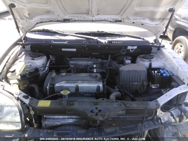 KM8SB12B54U641887 - 2004 HYUNDAI SANTA FE GL SILVER photo 10