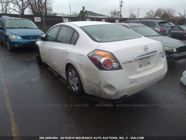 1N4AL21E77C179413 - 2007 NISSAN ALTIMA 2.5/2.5S WHITE photo 3