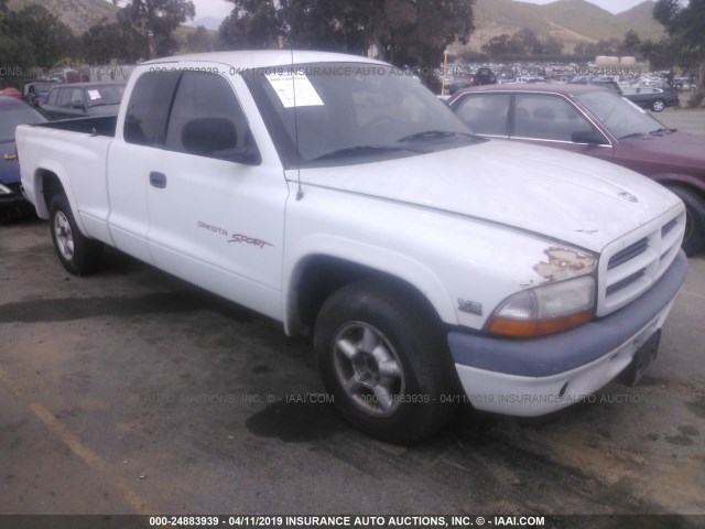 1B7GL23X5VS288118 - 1997 DODGE DAKOTA WHITE photo 1