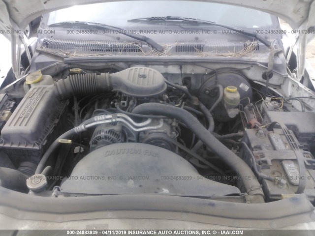 1B7GL23X5VS288118 - 1997 DODGE DAKOTA WHITE photo 10