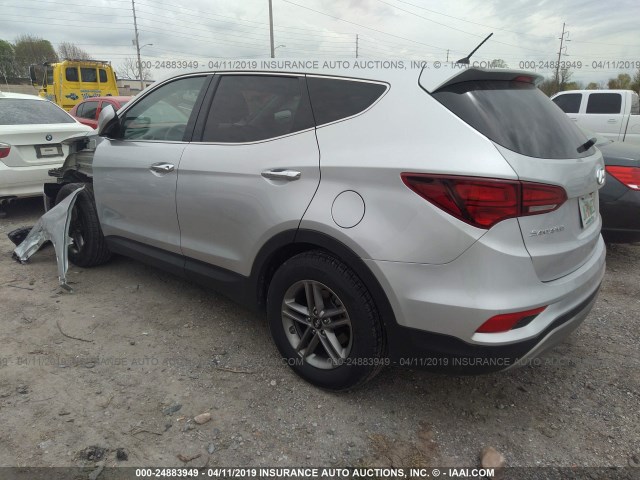 5XYZT3LB1JG562000 - 2018 HYUNDAI SANTA FE SPORT  WHITE photo 3