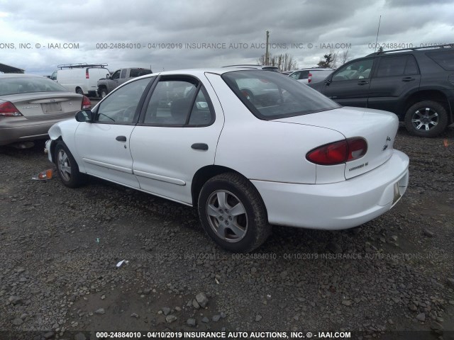 1G1JF524027359562 - 2002 CHEVROLET CAVALIER LS WHITE photo 3