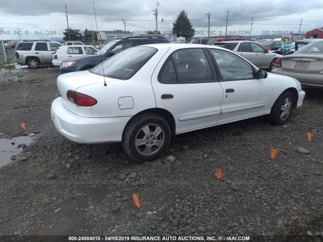 1G1JF524027359562 - 2002 CHEVROLET CAVALIER LS WHITE photo 4