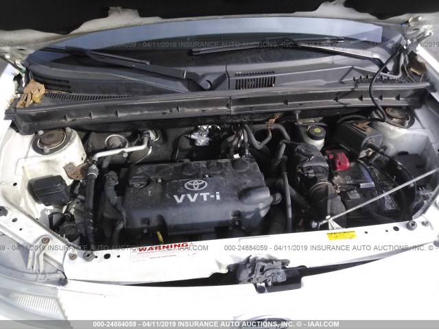 JTLKT324364120141 - 2006 TOYOTA SCION XB WHITE photo 10