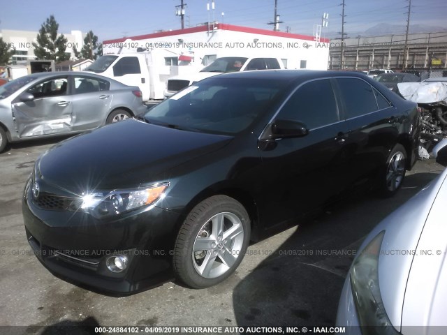 4T1BF1FK1CU018375 - 2012 TOYOTA CAMRY SE/LE/XLE Dark Blue photo 2