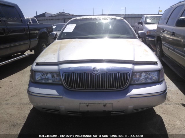 2MEFM74W91X612687 - 2001 MERCURY GRAND MARQUIS GS SILVER photo 6