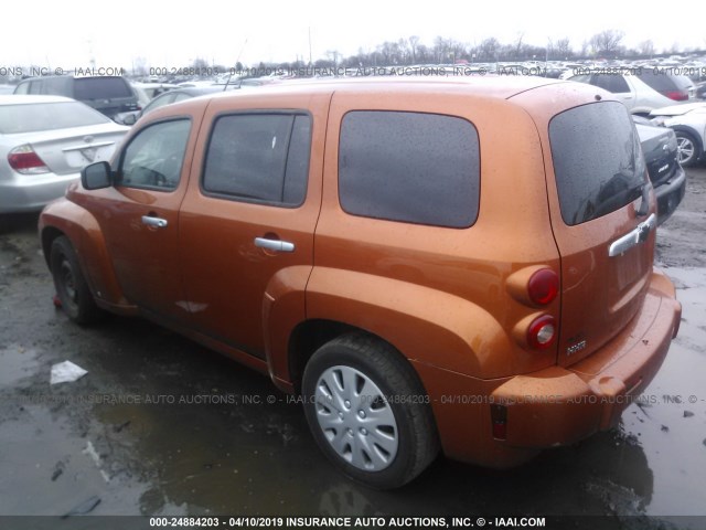 3GNDA13D37S617566 - 2007 CHEVROLET HHR LS Naranja foto 3