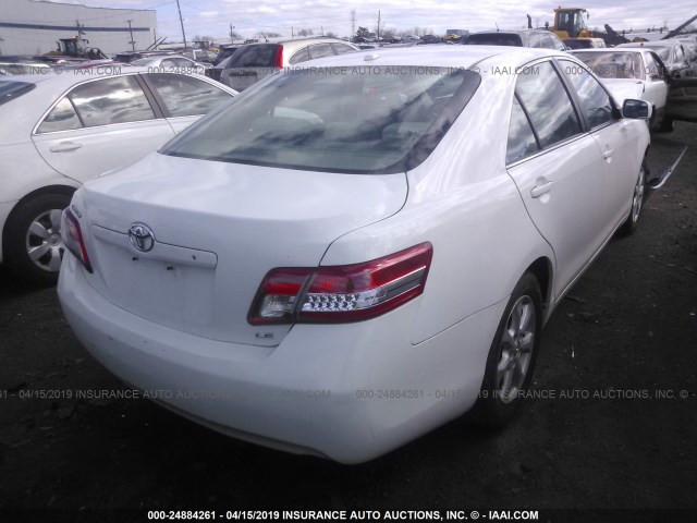 4T1BF3EK8BU629970 - 2011 TOYOTA CAMRY SE/LE/XLE WHITE photo 4