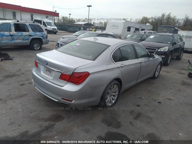 WBAKC6C51ACL67870 - 2010 BMW 750 I/XDRIVE SILVER photo 4