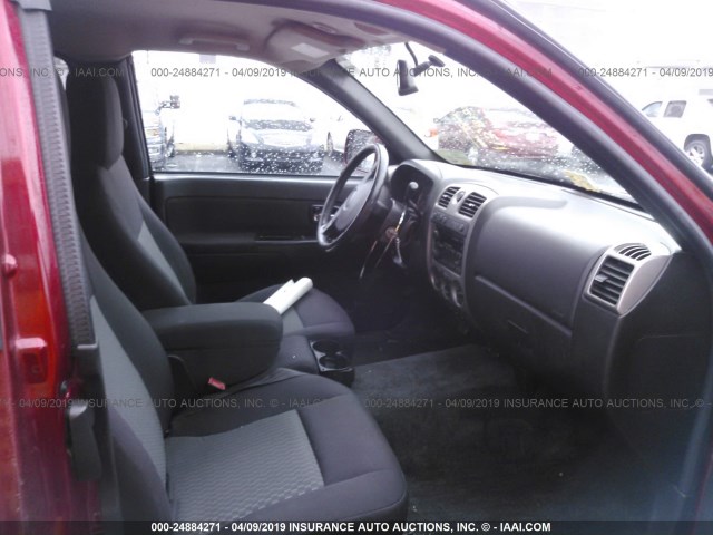 1GCJTCF95B8113675 - 2011 CHEVROLET COLORADO LT BURGUNDY photo 5