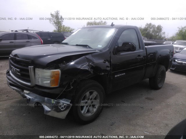 1GTPCVEA9AZ221436 - 2010 GMC SIERRA C1500 SLE BLACK photo 2