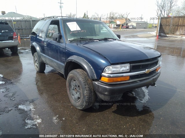 1GNCT18WXXK104665 - 1999 CHEVROLET BLAZER Dark Blue photo 1