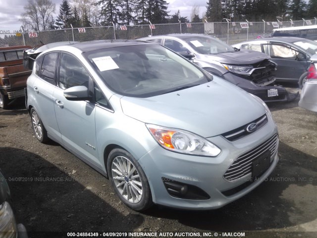 1FADP5BU5DL535054 - 2013 FORD C-MAX SEL Light Blue photo 1