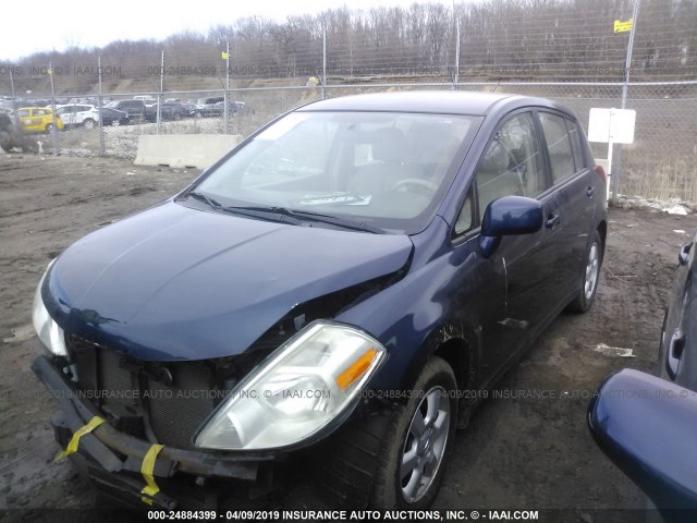 3N1BC13E07L423335 - 2007 NISSAN VERSA S/SL BLUE photo 2