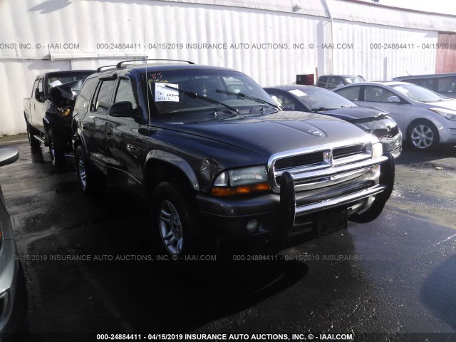 1B4HS48N62F130012 - 2002 DODGE DURANGO SLT GRAY photo 1