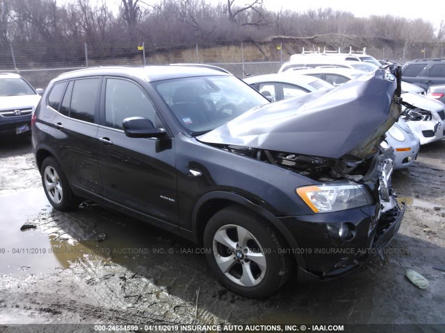 5UXWX5C55BL701725 - 2011 BMW X3 XDRIVE28I BLACK photo 1