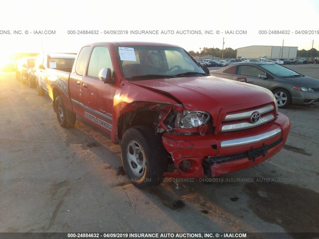 5TBRU34106S482953 - 2006 TOYOTA TUNDRA ACCESS CAB SR5 RED photo 1