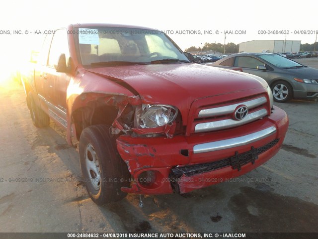 5TBRU34106S482953 - 2006 TOYOTA TUNDRA ACCESS CAB SR5 RED photo 6