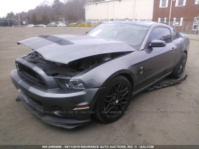 1ZVBP8JZ5E5227983 - 2014 FORD MUSTANG SHELBY GT500 GRAY photo 2