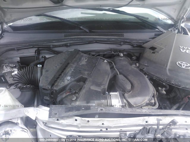 5TEJU62N67Z427942 - 2007 TOYOTA TACOMA DOUBLE CAB PRERUNNER SILVER photo 10