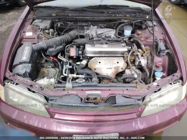 1HGCD5627SA118374 - 1995 HONDA ACCORD DX BURGUNDY photo 10