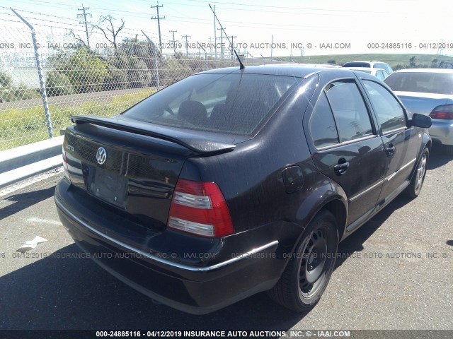 3VWRK69M04M011817 - 2004 VOLKSWAGEN JETTA GL BLACK photo 4