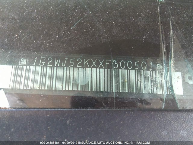 1G2WJ52KXXF300501 - 1999 PONTIAC GRAND PRIX SE 银色 照片 9