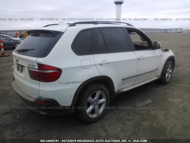 5UXFE43539L261417 - 2009 BMW X5 XDRIVE30I WHITE photo 4