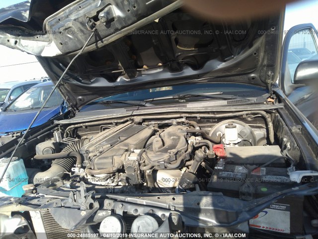 3TMJU4GN6DM150232 - 2013 TOYOTA TACOMA DOUBLE CAB PRERUNNER GRAY photo 10