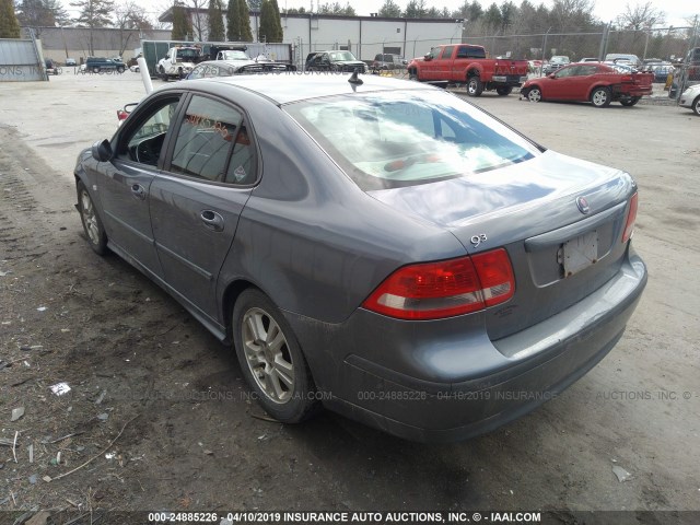 YS3FD49Y371106342 - 2007 SAAB 9-3 2.0T BLUE photo 3