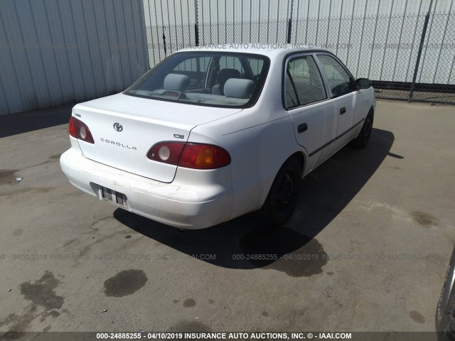 1NXBR12EX1Z462231 - 2001 TOYOTA COROLLA CE/LE/S WHITE photo 4