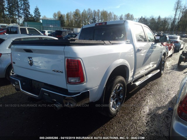 1C6RR7NT6ES182279 - 2014 RAM 1500 LARAMIE WHITE photo 4