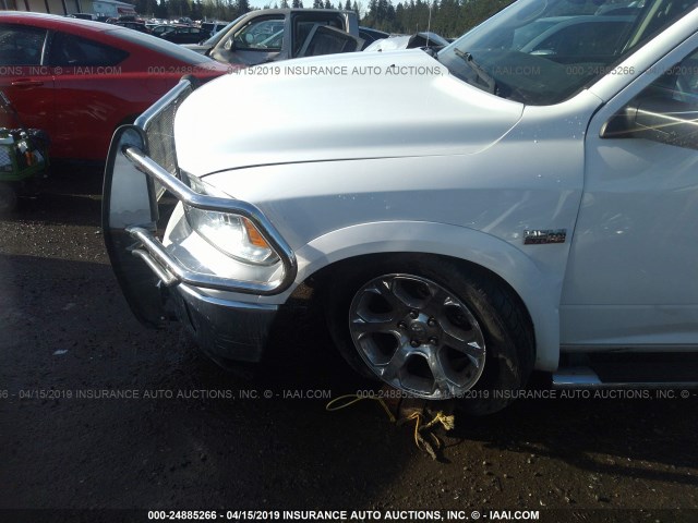 1C6RR7NT6ES182279 - 2014 RAM 1500 LARAMIE WHITE photo 6