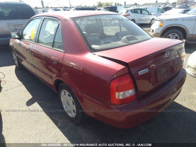 JM1BJ222910431227 - 2001 MAZDA PROTEGE DX/LX RED photo 3