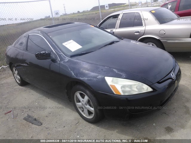 1HGCM72683A033274 - 2003 HONDA ACCORD EX BLACK photo 1