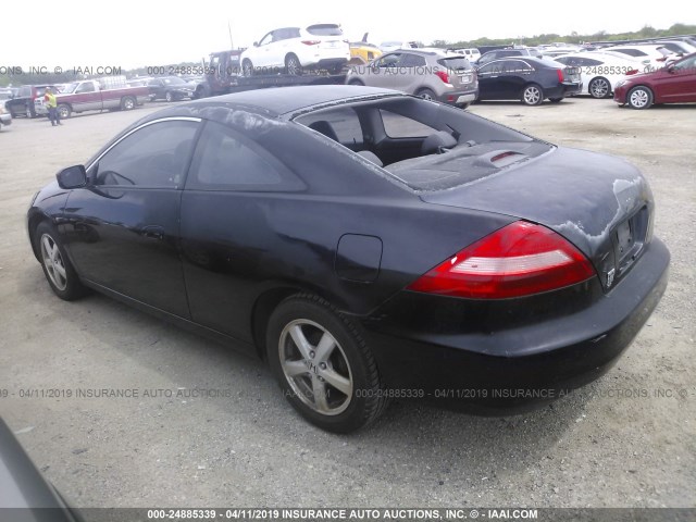 1HGCM72683A033274 - 2003 HONDA ACCORD EX BLACK photo 3