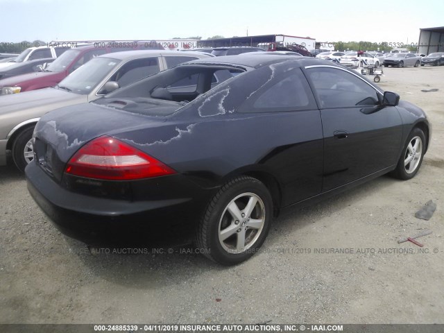 1HGCM72683A033274 - 2003 HONDA ACCORD EX BLACK photo 4