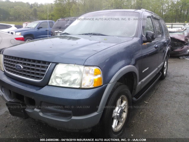 1FMDU73E92UA04951 - 2002 FORD EXPLORER XLT BLUE photo 2