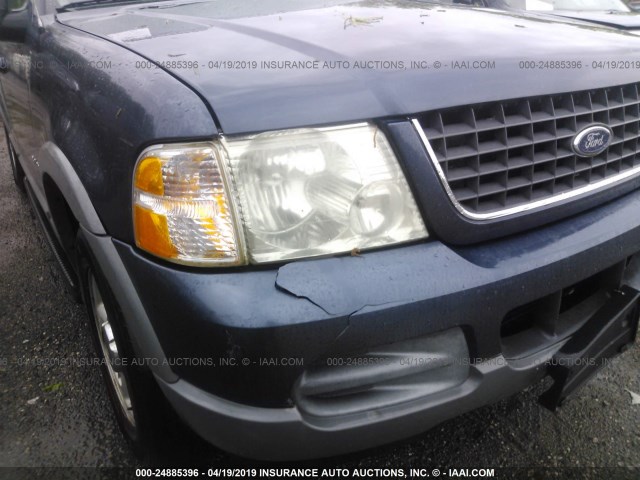 1FMDU73E92UA04951 - 2002 FORD EXPLORER XLT BLUE photo 6