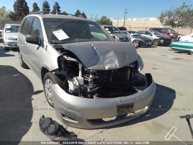 5TDZA23CX6S447883 - 2006 TOYOTA SIENNA CE/LE BEIGE photo 1