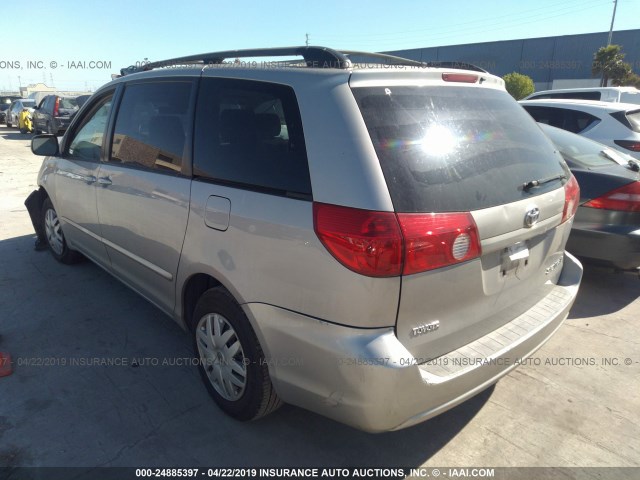 5TDZA23CX6S447883 - 2006 TOYOTA SIENNA CE/LE BEIGE photo 3