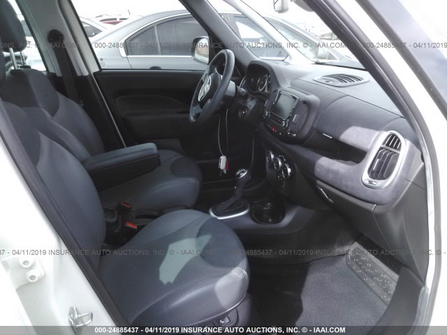 ZFBCFACH9EZ004461 - 2014 FIAT 500L LOUNGE WHITE photo 5