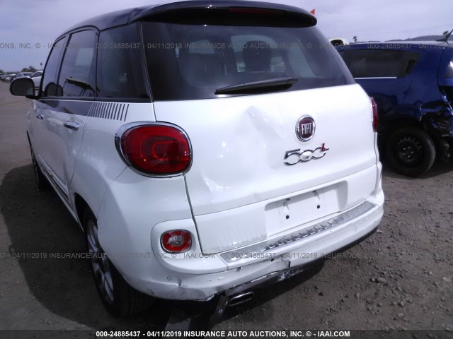 ZFBCFACH9EZ004461 - 2014 FIAT 500L LOUNGE WHITE photo 6