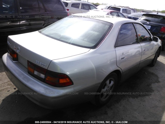 JT8BF28G0W5033062 - 1998 LEXUS ES 300 GOLD photo 4