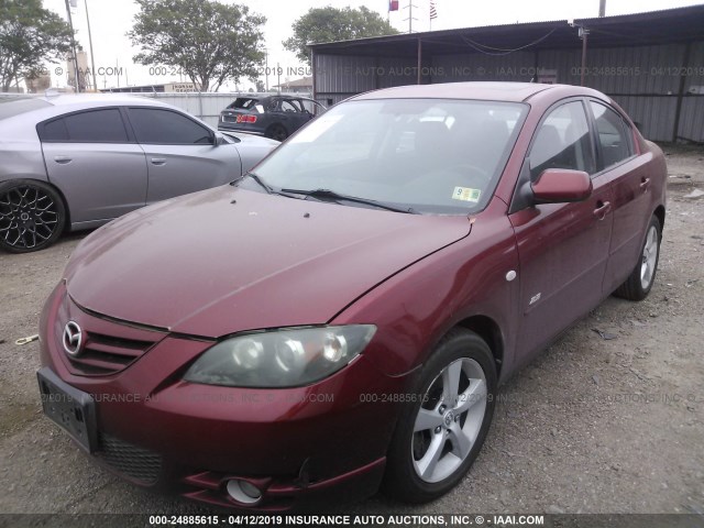 JM1BK123861429535 - 2006 MAZDA 3 S RED photo 2