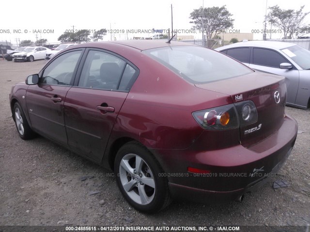 JM1BK123861429535 - 2006 MAZDA 3 S RED photo 3