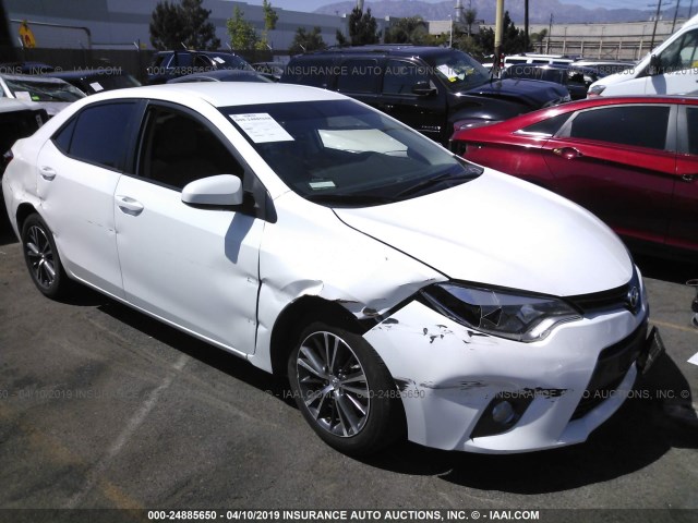 5YFBURHE2GP463579 - 2016 TOYOTA COROLLA L/LE/LE PLS/PRM/S/S PLS WHITE photo 1